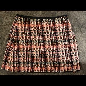 Milly Black and Pink Tweed Mini Skirt. Worn ONCE.
